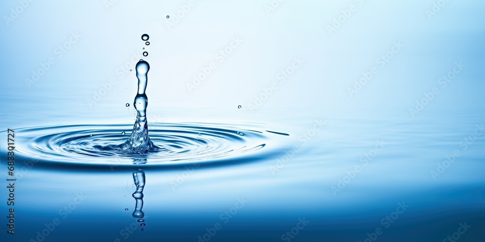 Liquid harmony. Abstract blue water wave with clear macro drops in nature. Clean and circles in a macro splashing scene. Crystal drop with purity concept Liquid harmony. Abstract blue water wave with clear macro drops in nature. Clean and circles in a macro splashing scene. Crystal drop with purity concept