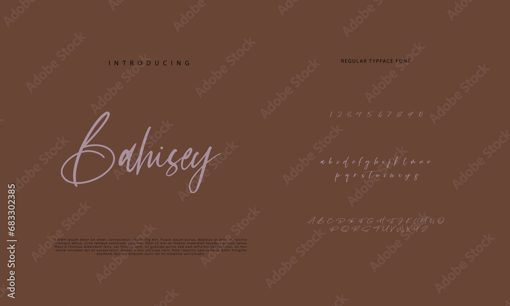 Handwritten Script font. Hand drawn brush style modern calligraphy cursive typeface. Hand Lettering and Custom Typography alphabet for Designs: Logo, Greeting Cards, Poster. Vector Brush type set.
Handwritten Script font. Hand drawn brush style modern calligraphy cursive typeface. Hand Lettering and Custom Typography alphabet for Designs: Logo, Greeting Cards, Poster. Vector Brush type set.