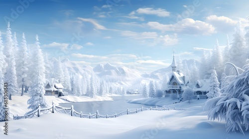 A picturesque winter wonderland 