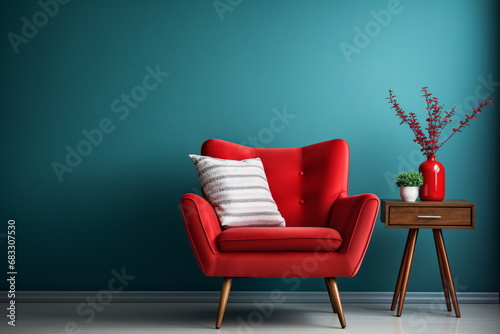 red armchair photo