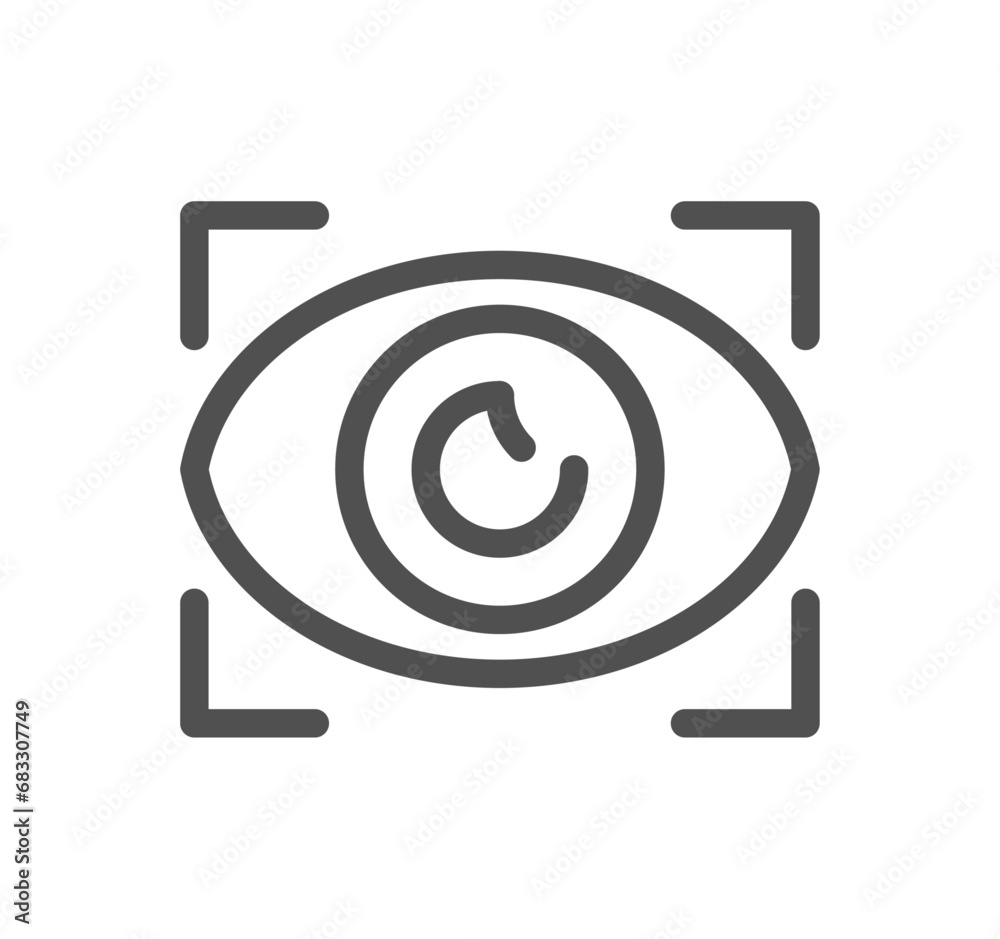 Artificial intelligence related icon outline and linear vector. Artificial intelligence related icon outline and linear vector.