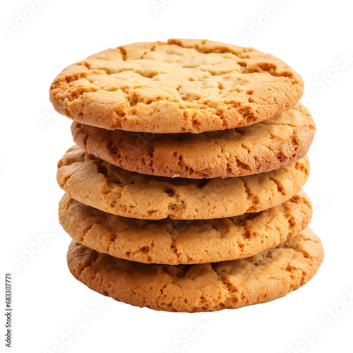 stack of cookies on transparent background PNG image