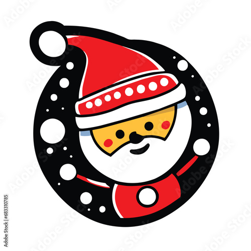 chrismas stickers clipart - Kidut