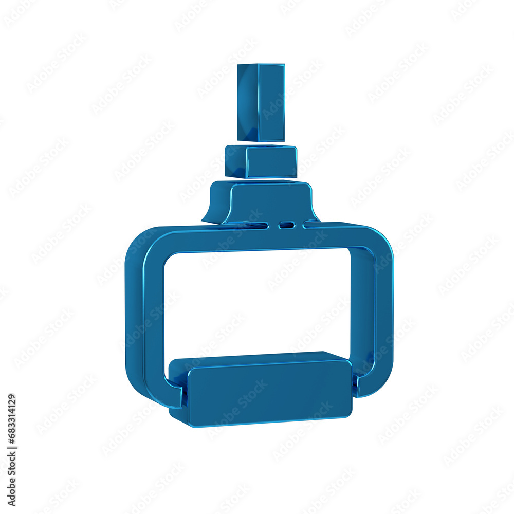 Blue TPX loop training equipment icon isolated on transparent background. Sport equipment. Blue TPX loop training equipment icon isolated on transparent background. Sport equipment.