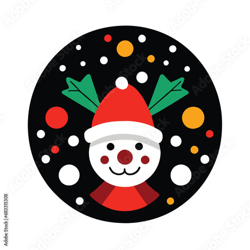 chrismas stickers clipart - Kidut