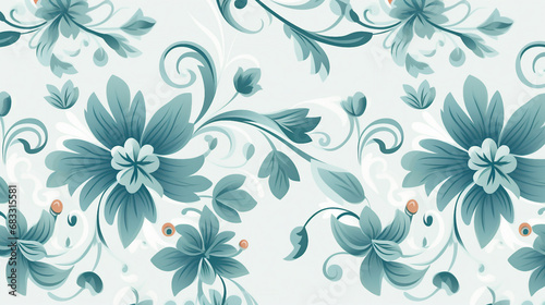 Vintage Pattern Vector Illustration Background  Retro Ornate Design