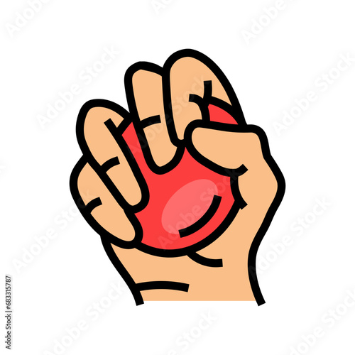 stress ball fidget toy color icon vector. stress ball fidget toy sign. isolated symbol illustration