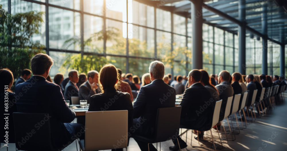 A big meeting of people around a table in a glass office