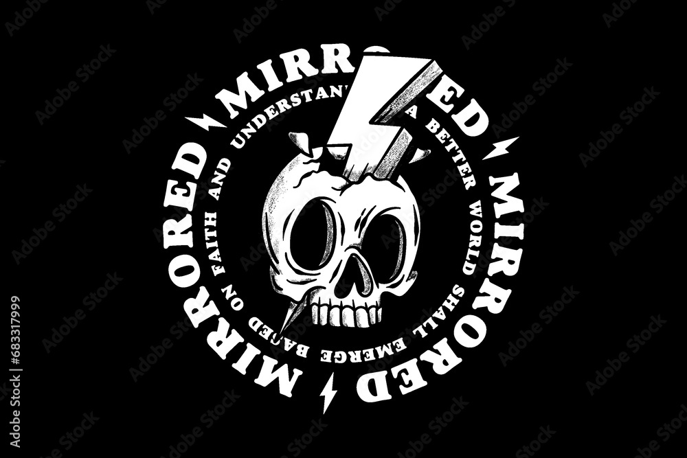 Urban mirrored Streetwear graphic design vector template print file Urban mirrored Streetwear graphic design vector template print file