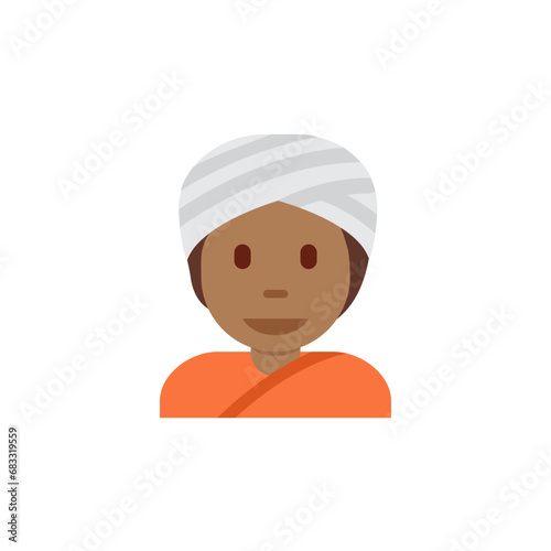 Person Wearing Turban: Medium-Dark Skin Tone