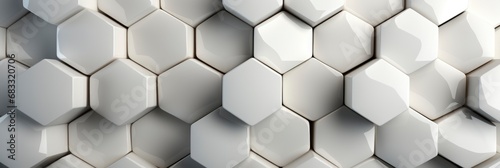 3D Hexagonal Structure Futuristic White Background, Background Image For Website, Background Images , Desktop Wallpaper Hd Images