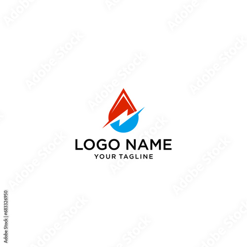 water energy company logo vector