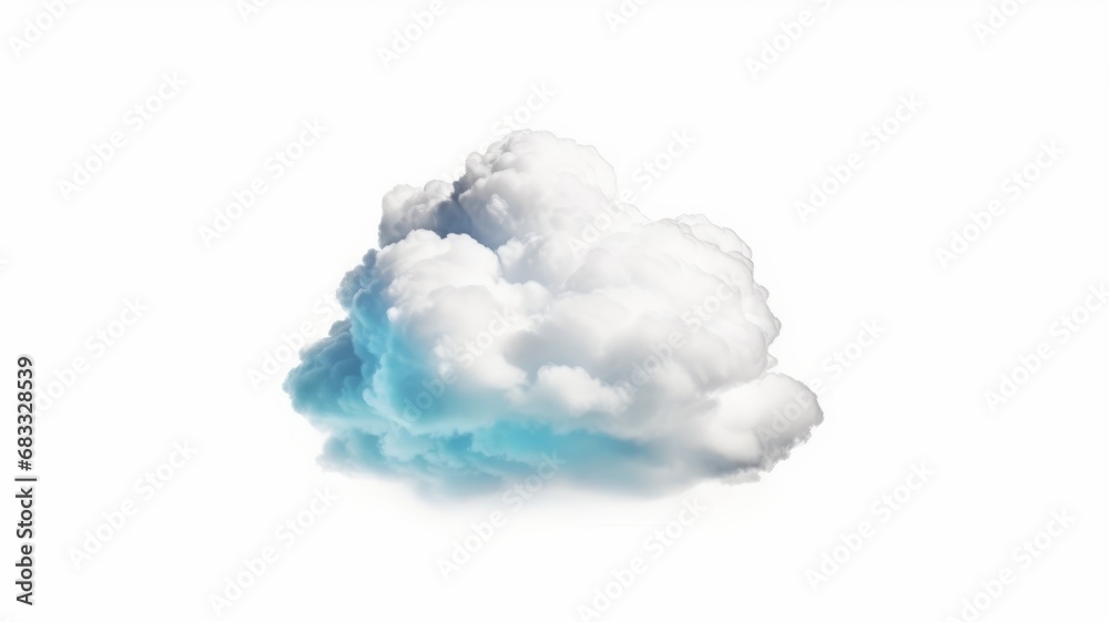 Cloud isolated on white background, Generative AI Cloud isolated on white background, Generative AI