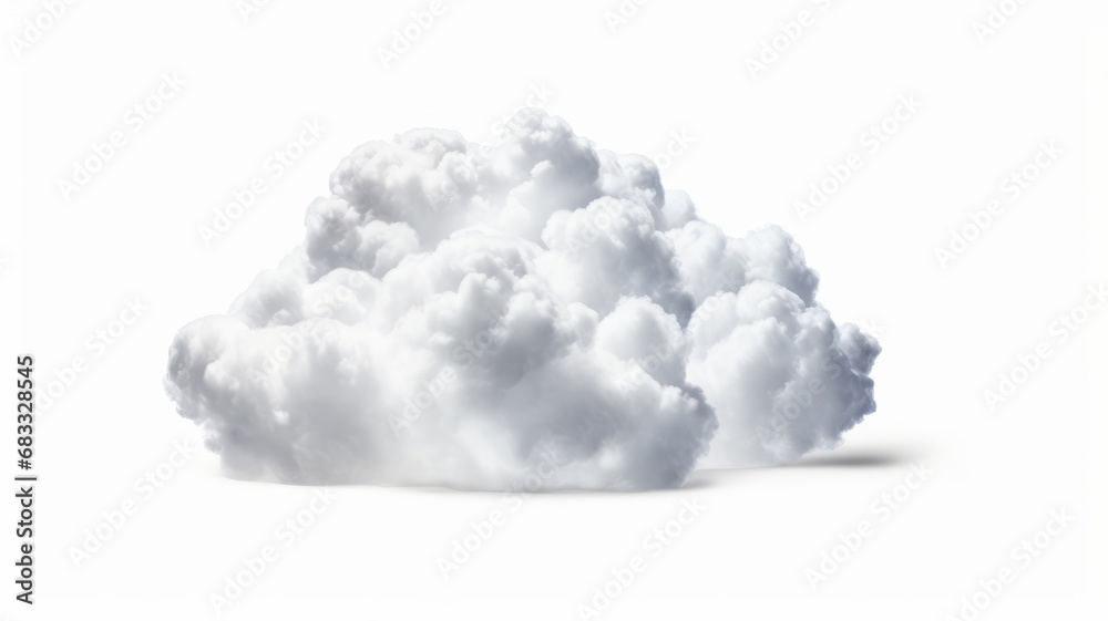 Cloud isolated on white background, Generative AI Cloud isolated on white background, Generative AI