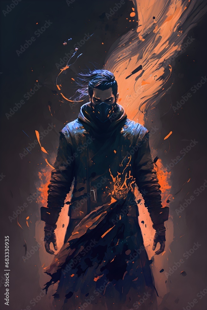 Fototapeta premium epic art with dark colours