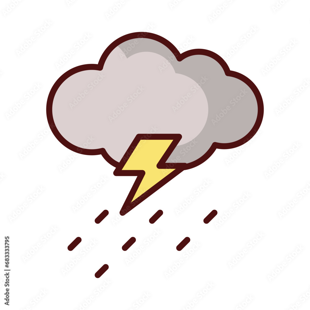Umbrella icon isolate white background vector stock illustration Umbrella icon isolate white background vector stock illustration