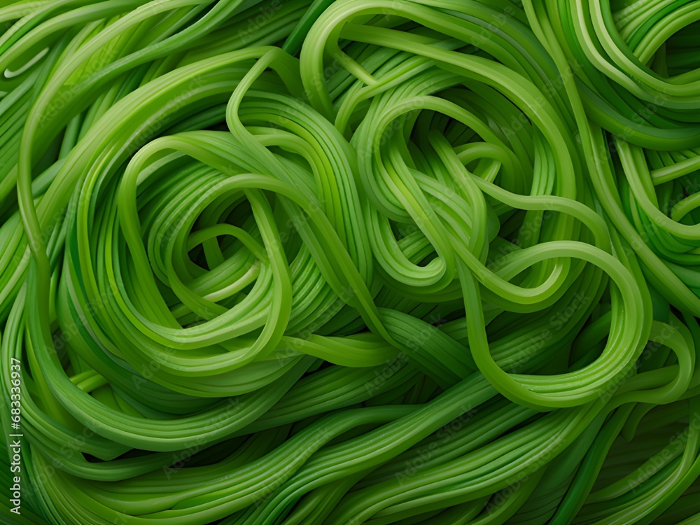green color pasta abstract background