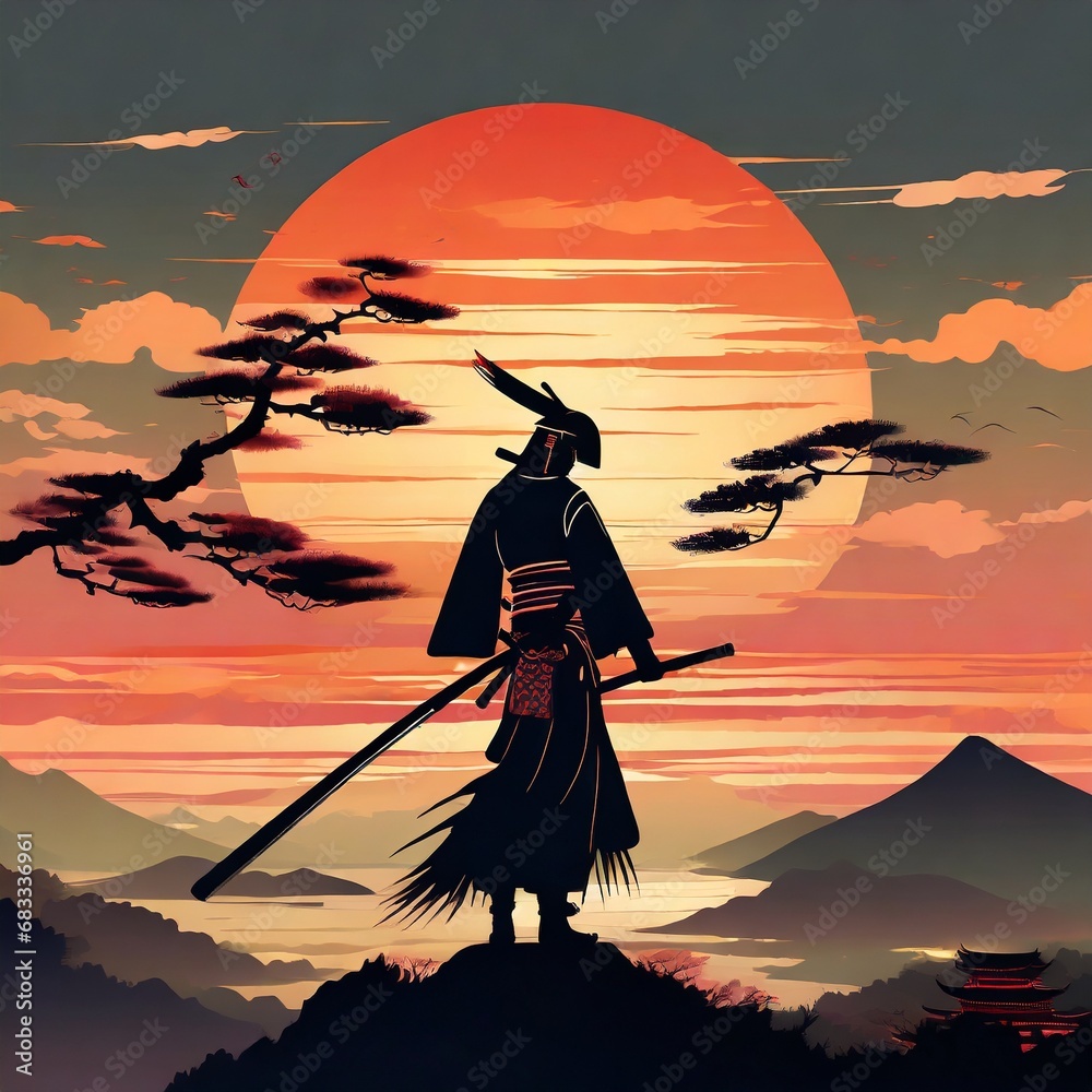 Samurai sunset