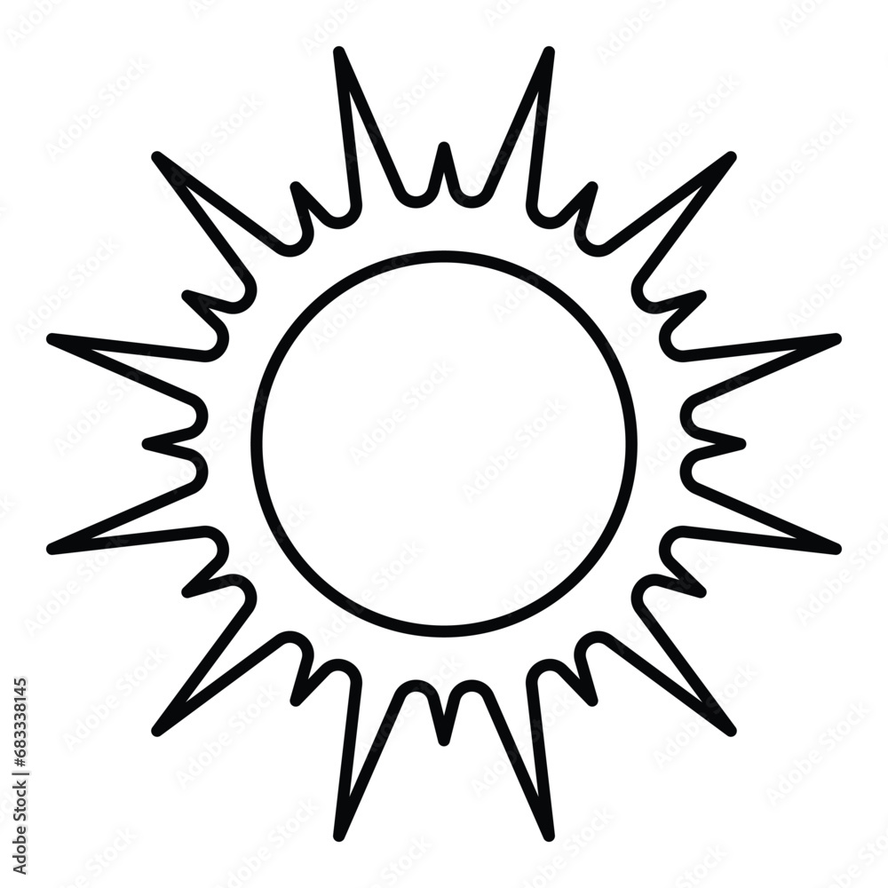 Sun icon design, illustration design Sun icon design, illustration design