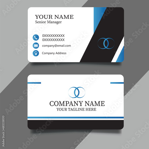 Free vector clean luxury style modern business card template