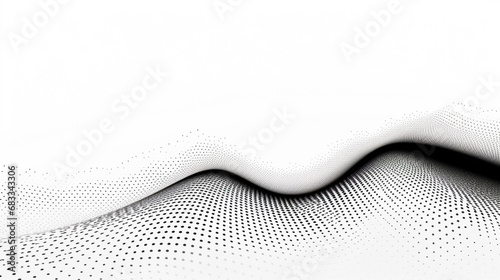 Dot line wave isolated on white background © Furkan
