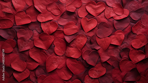 2024 Valentine's Day hearts background banner, copy paste for text