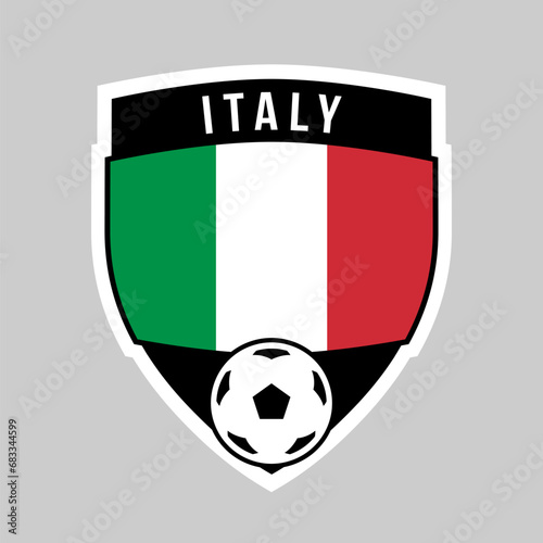 Shield Football Team Badge of Italy