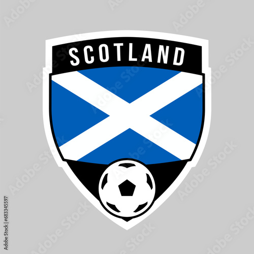Shield Football Team Badge of Scotland