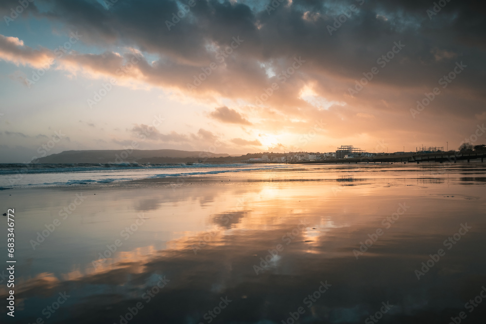 A beautiful sunset seascape A beautiful sunset seascape