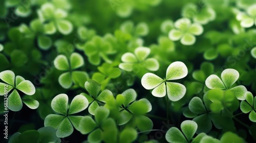 Clover Leaf with Bokeh Effect