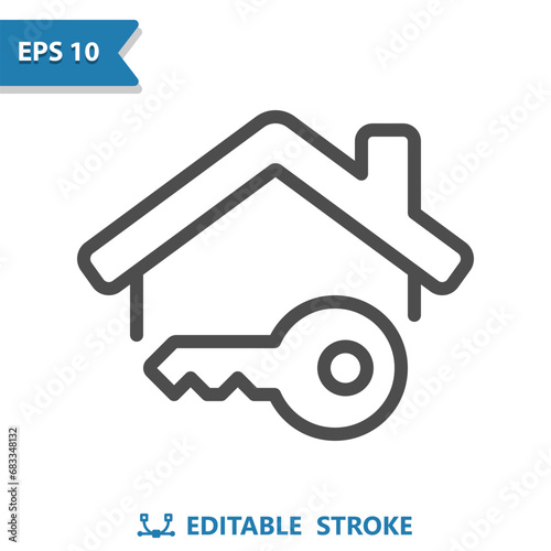House Icon. Key, Lock, Unlock, Security, Home