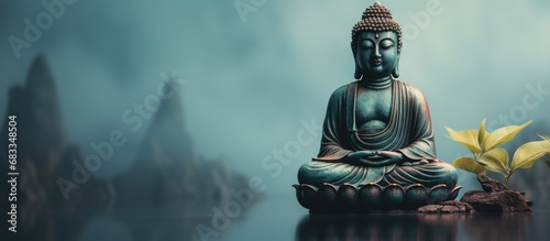 Meditating Buddha sculpture
