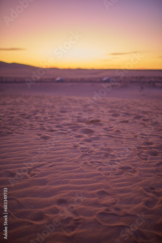 Footprints in Desert Sand 