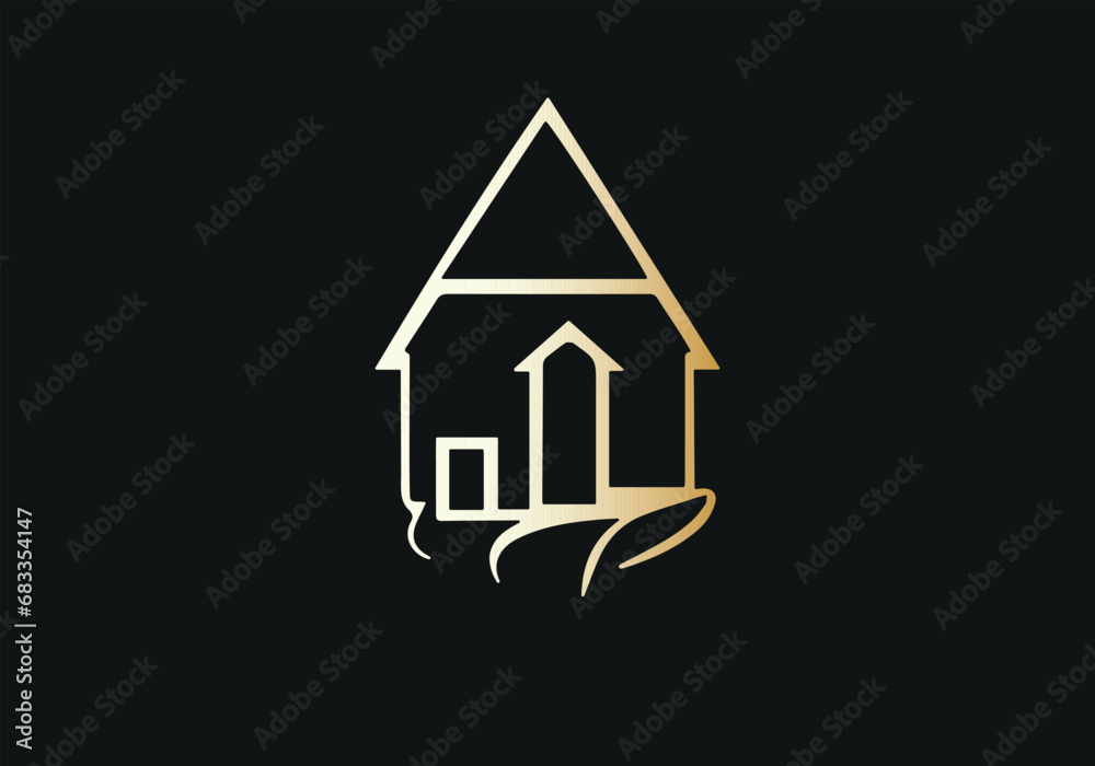 House logo design vector template. Editable vectors. Icon symbol vector EPS 10. House logo design vector template. Editable vectors. Icon symbol vector EPS 10.