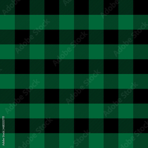 Plaid Chrismas Pattern, Diagonal Gingham In Green and Black Seamless Scottish Tartan, Digital Paper Download, Check Fabric for Shirts