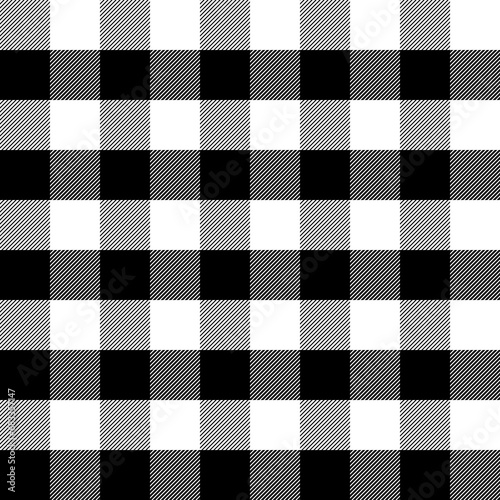 Buffalo Plaid Pattern, In Black and White Vector Pixel Tartan Check Clipart, background pixel texture for tablecloths, clothes, shirts, dresses, paper, bedding, blankets and other textile modern print