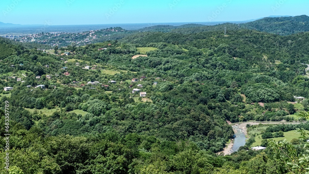 kutaisi surroungongs view from gelati monastery lookout