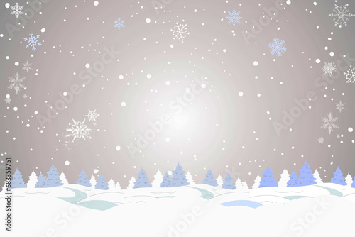 Christmas seamless snowflake background.