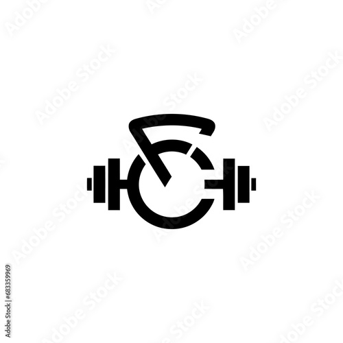 fc gym and fittness logo design