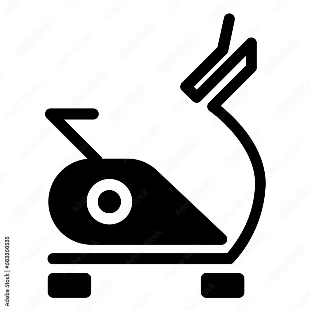 gym bike Icon Illustration gym bike Icon Illustration