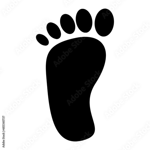 foot prints Icon Illustration