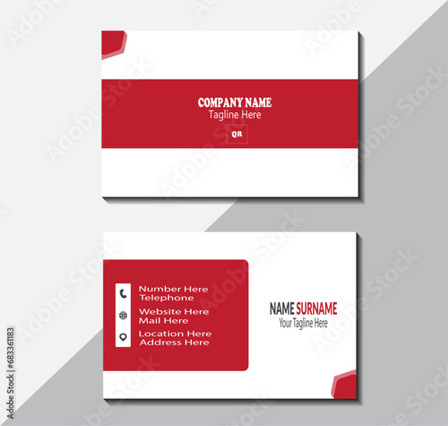 Vector Business Card Layout.

