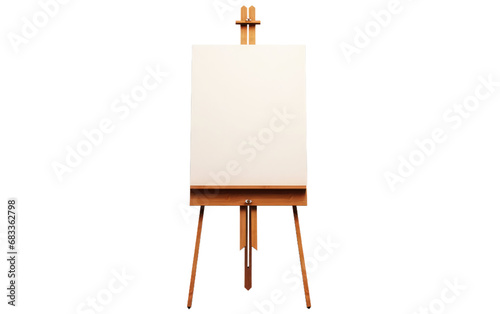 Easel On Transparent background. photo