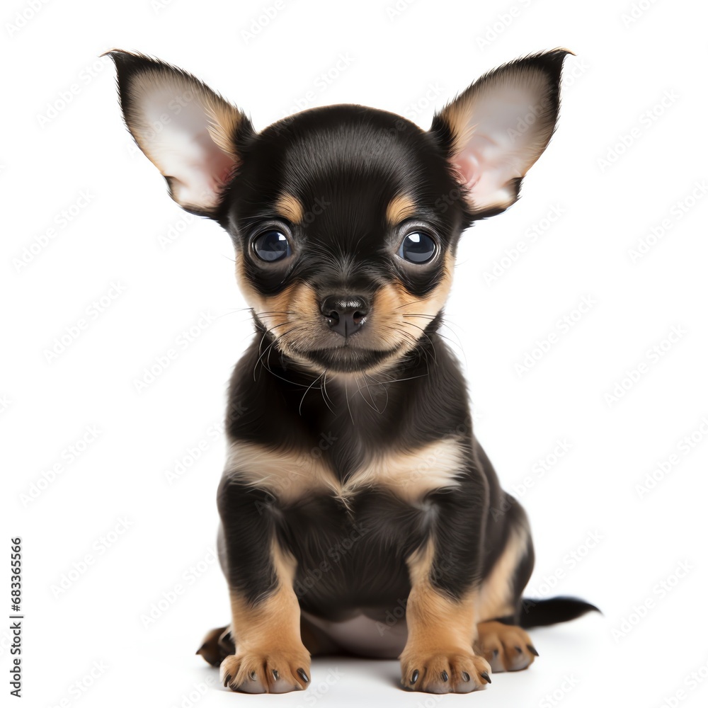 a small black and brown puppy a small black and brown puppy