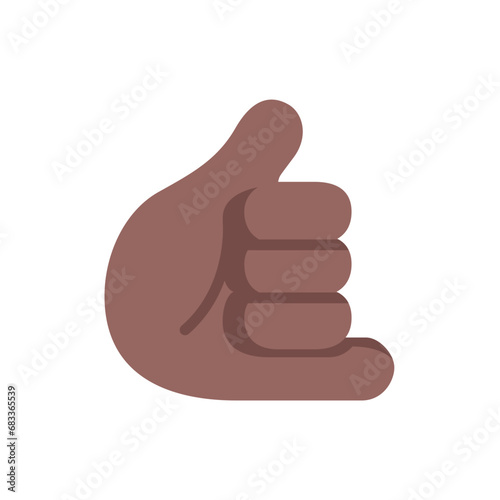 Call Me Hand: Medium-Dark Skin Tone