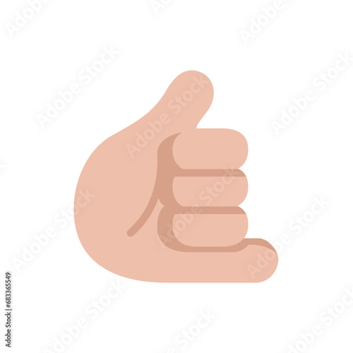 Call Me Hand: Medium-Light Skin Tone