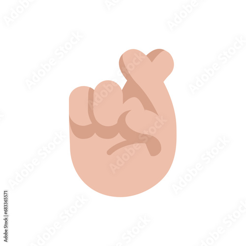 Crossed Fingers: Medium-Light Skin Tone