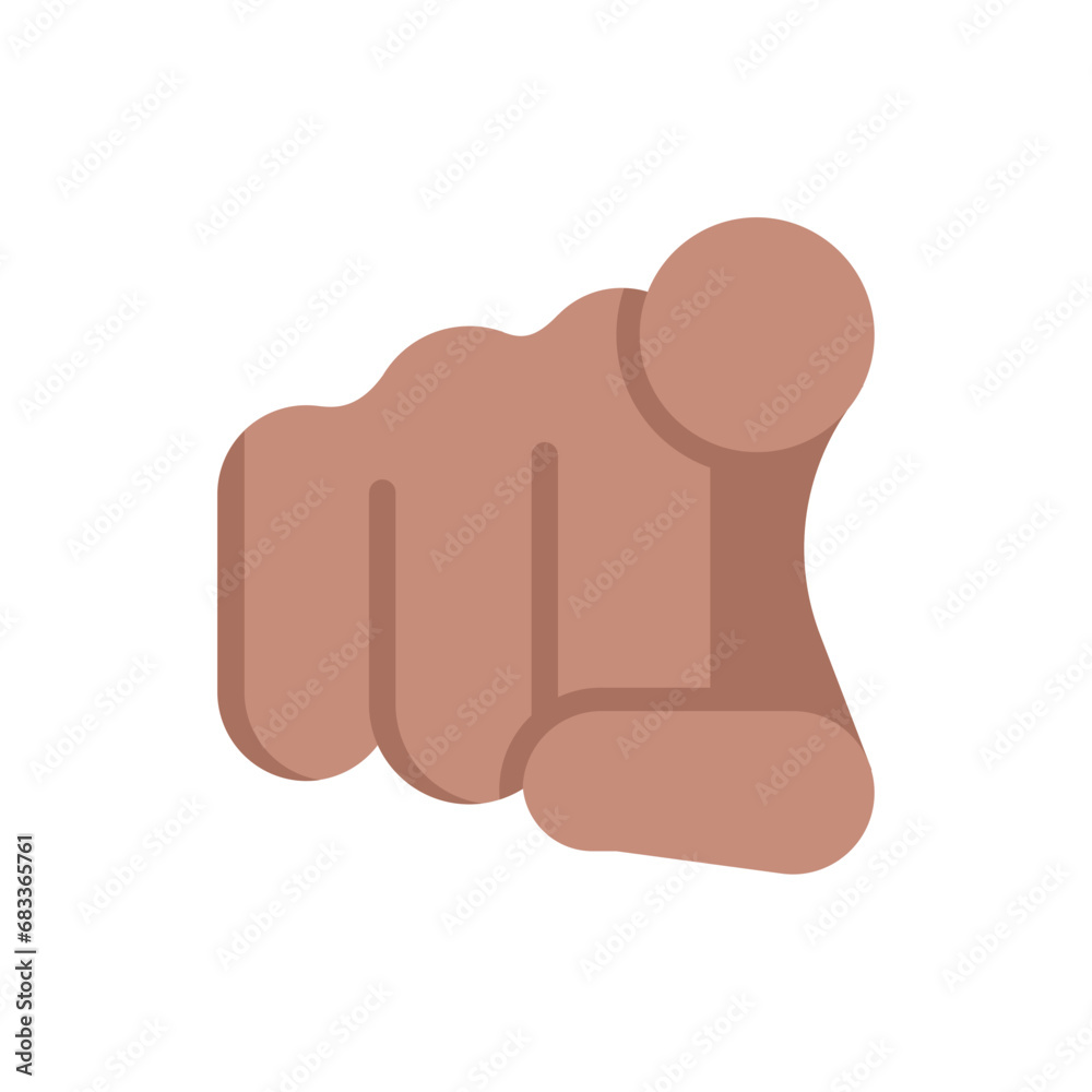 Index Pointing at the Viewer: Medium- Skin Tone Index Pointing at the Viewer: Medium- Skin Tone
