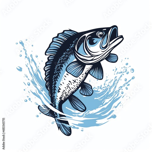 a fish jumping out of water