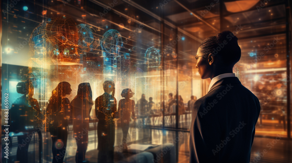 Business People using Communication Technology for internet business, telecommunication on earth, Social Network Global connection Business People using Communication Technology for internet business, telecommunication on earth, Social Network Global connection